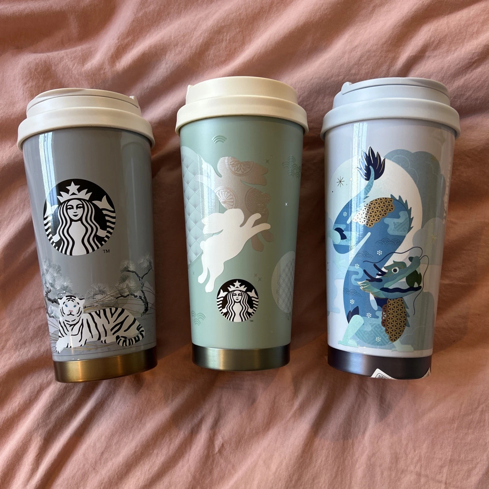 Starbucks Lunar New Year Tumblers Korea Exclusive NEW - Sold on eBay May 1st, 2025 for $150.00