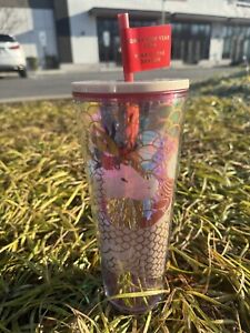 ? 2024 Starbucks Year of the Dragon Lunar New Year Tumbler 24oz Cold Cup - Sold on eBay February 11th, 2024 for $400.00
