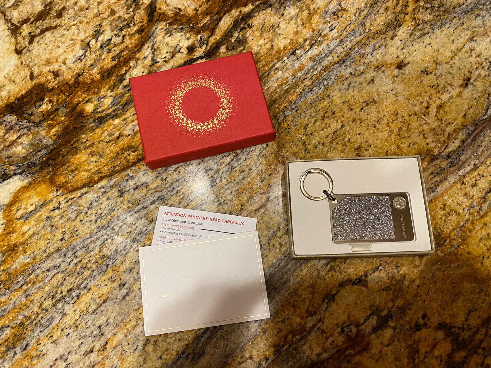 Starbucks Swarovski Crystal Mini Silver Metal Stainless Steel Gift Card Keychain - Sold on eBay January 26th, 2025 for $499.00