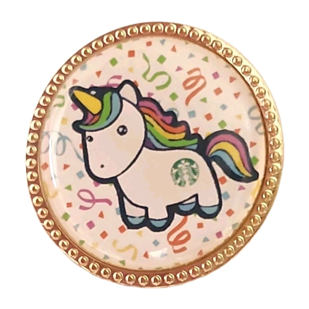 Rarest STARBUCKS UNICORN FRAPPUCCHINO PIN 2017 - Sold on eBay May 11th, 2025 for $180.00