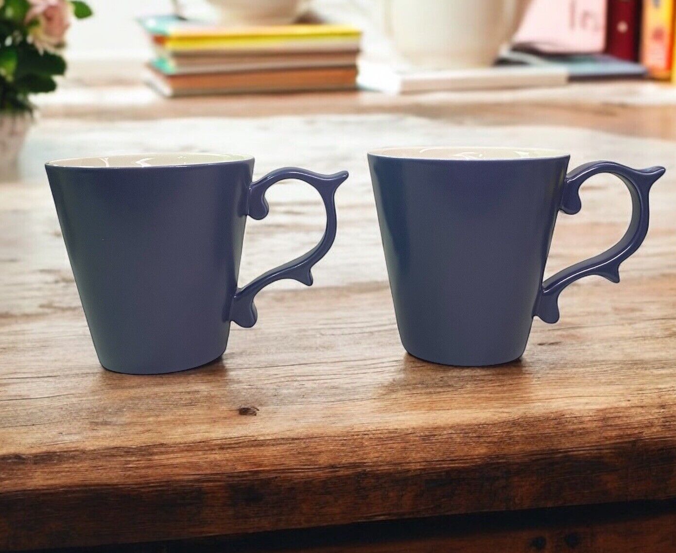 Starbucks Tazo 2013 Slate Blue Scroll Mug With Rococo Handle, 14 oz Lot Of 2 - Sold on eBay January 10th, 2025 for $62.99