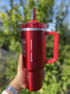 Starbucks X Stanley Holiday 2023 Collab (40 oz) Red Tumbler - Sold on eBay November 5th, 2023 for $150.00 (16 bids) 