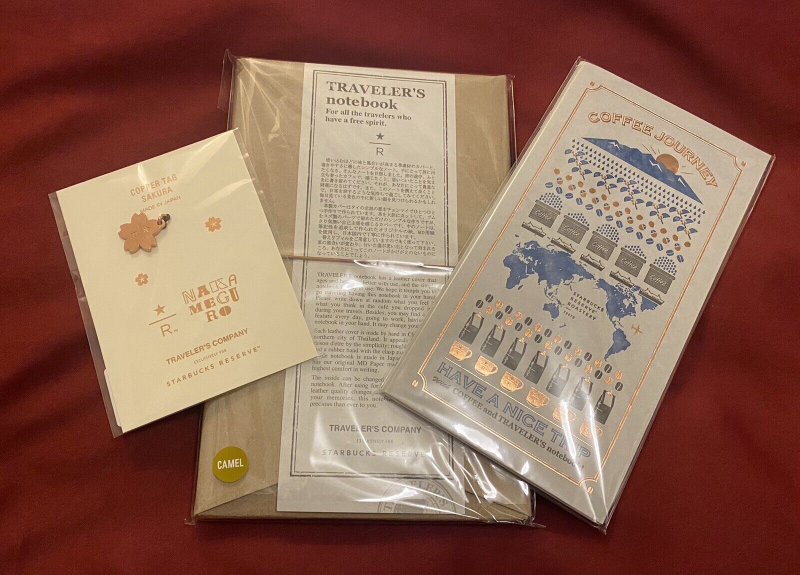 SALE! Starbucks Reserve Roastery Tokyo Travelers Notebook SET-Regular Camel(NEW) - Sold on eBay December 15th, 2024 for $109.99