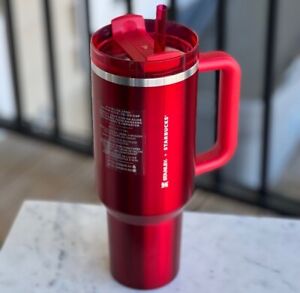 Stanley x Starbucks Holiday Red  40oz Tumbler Cup - 2023 Limited Edition - Sold on eBay November 15th, 2023 for $169.00