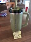 Starbucks Olive Green Pearl Stanley 40oz Tumbler Glitter Fall Release 2024 New - Sold on eBay August 24th, 2024 for $85.00 (8 bids) 