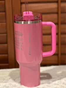 Stanley Starbucks Exclusive 2024 Pink 40oz Tumbler NEW RELEASE - Sold on eBay January 8th, 2024 for $228.50 (34 bids) 