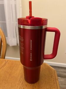 Starbucks X Stanley 2023 Holiday Red 40oz Tumbler Limited Edition NEW - Sold on eBay January 24th, 2024 for $225.00