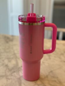 STANLEY x STARBUCKS EXCLUSIVE 2024 WINTER PINK 40oz CUP NEW! - Sold on eBay January 5th, 2024 for $266.00 (40 bids) 