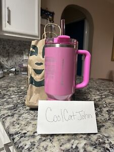 Brand New (LIMITED EDITION) Starbucks X Stanley Pink 40 Oz Tumbler FREE SHIPPING - Sold on eBay February 23rd, 2024 for $220.00