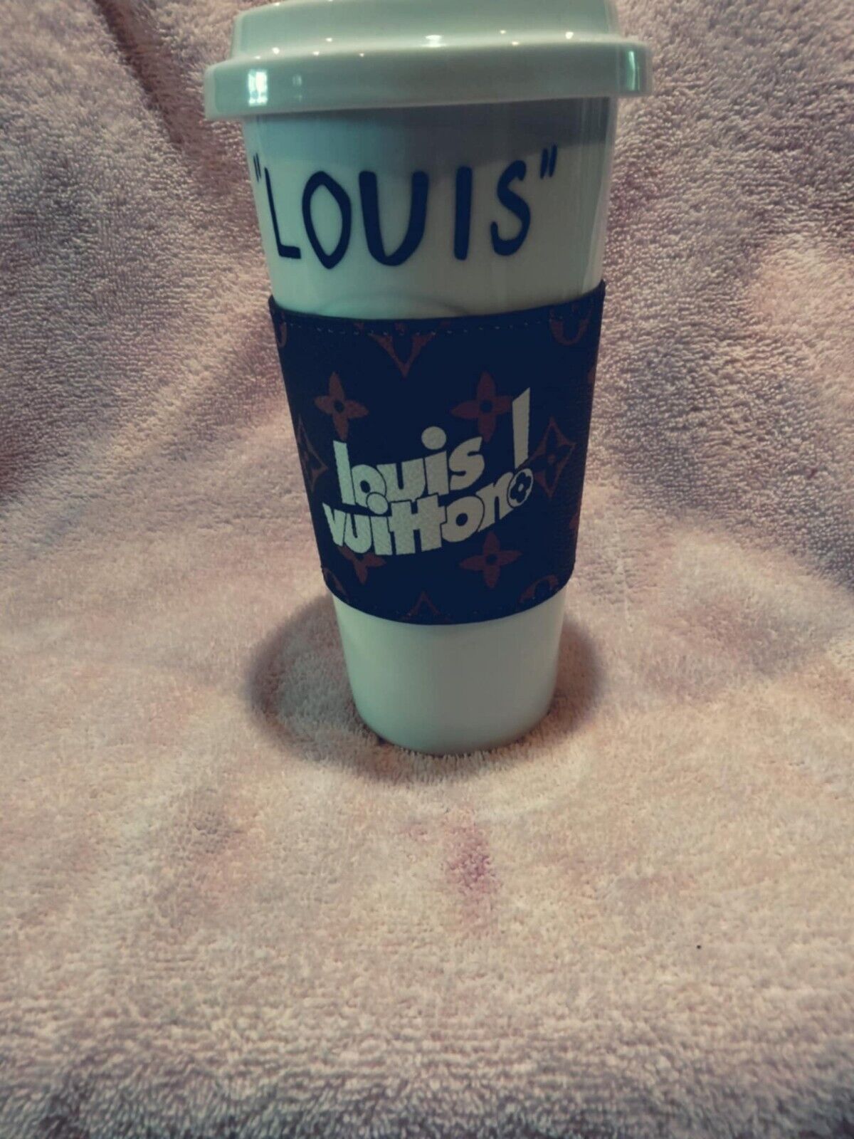 LOUIS VUITTON MONOGRAM COFFEE CUP BROWN - Sold on eBay March 9th, 2025 for $400.00 (1 bids) 