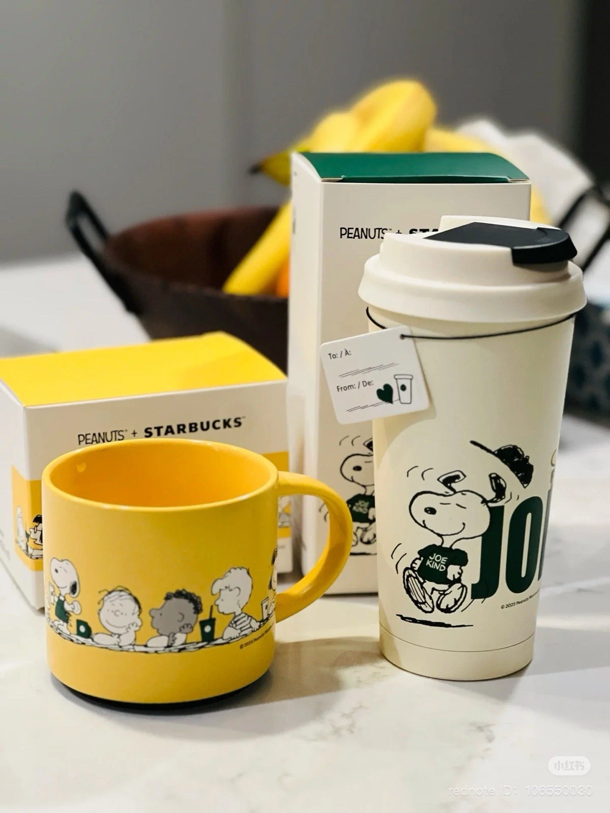 2025 Starbucks + Peanuts SET Ceramic Mug, Tumbler, 2pc Snoopy Limited Edition - Sold on eBay May 8th, 2025 for $149.00
