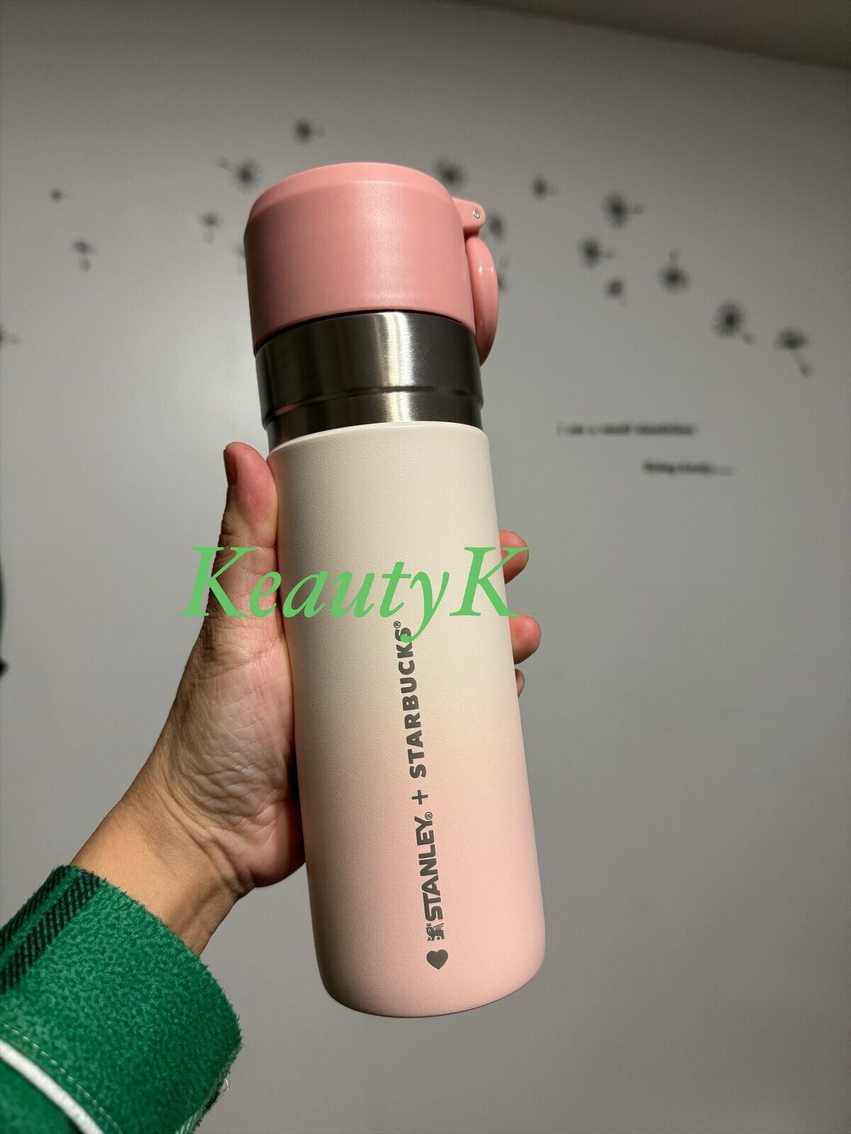 Starbucks Stanley peachy white ombré pink stainless Korea tumbler 473ml - Sold on eBay December 4th, 2024 for $90.00