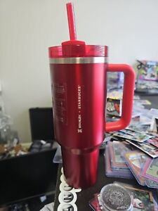 ?NEW LIMITED Starbucks x Stanley Cup Holiday 2023 Collab (40 oz) Red Tumbler ??? - Sold on eBay December 1st, 2023 for $239.99