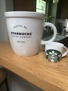 Starbucks 2016 Ceramic giant large abbey classic mug collectible limited  edition