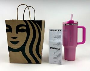 New 2024 Starbucks x Stanley Cup Pink Holiday Tumbler 40 oz Free Shipping
