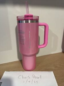 Stanley x Starbucks Exclusive 2024 Pink 40oz Tumbler NEW Release!!! - Sold on eBay January 7th, 2024 for $270.00 (26 bids) 