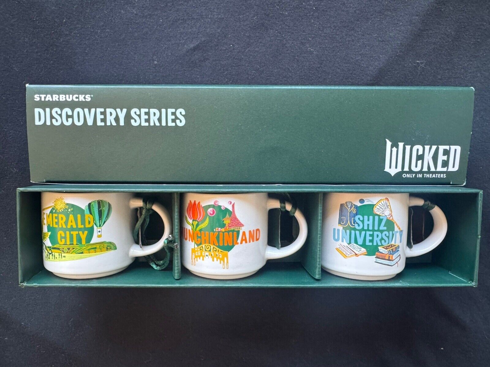 Starbucks Discovery Series Universal Studios Wicked Ornament Mugs (Set of 3) - Sold on eBay January 29th, 2025 for $79.99