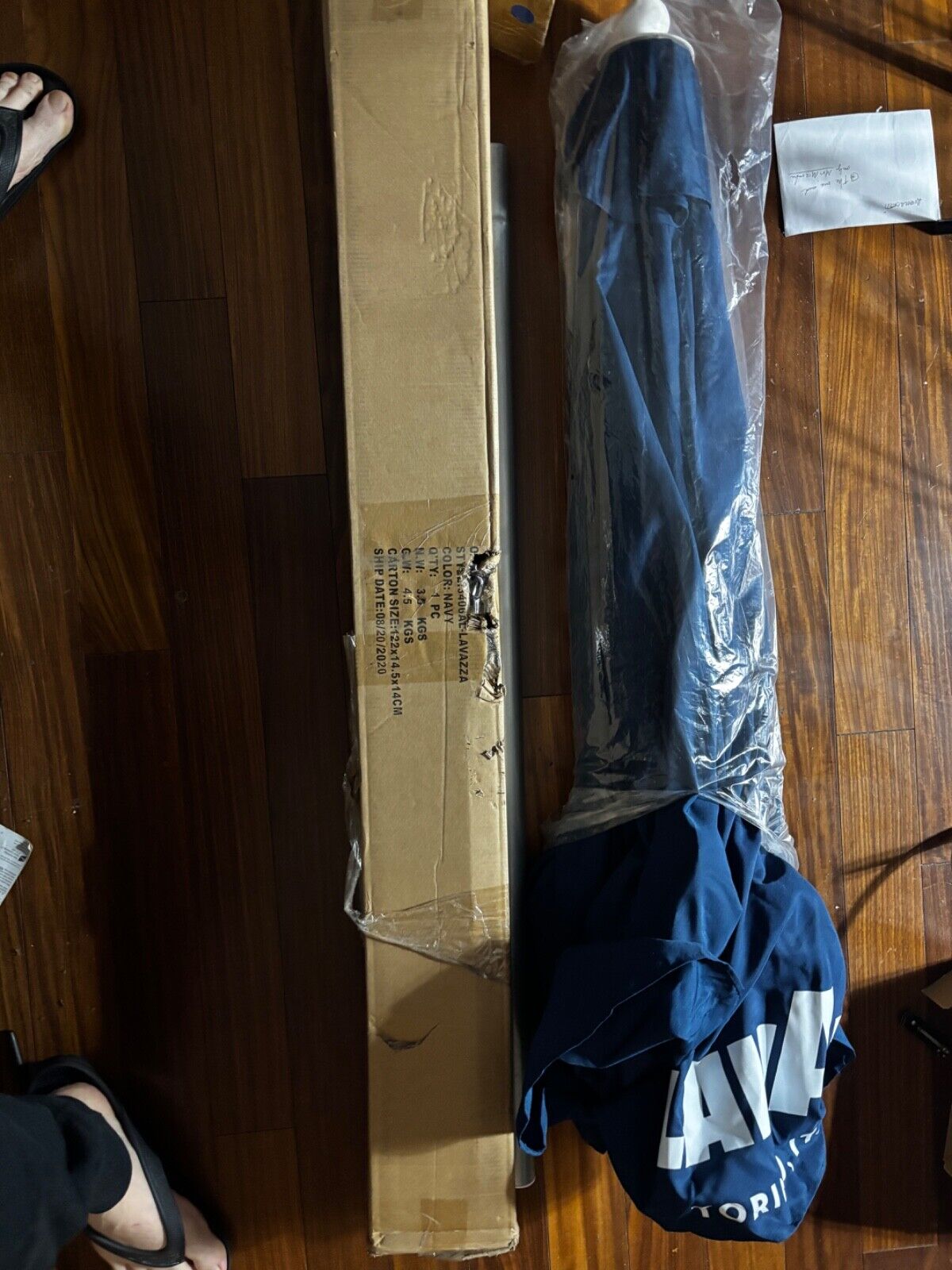 Original Lavazza Table Umbrella 6 feet - Sold on eBay February 25th, 2025 for $100.00