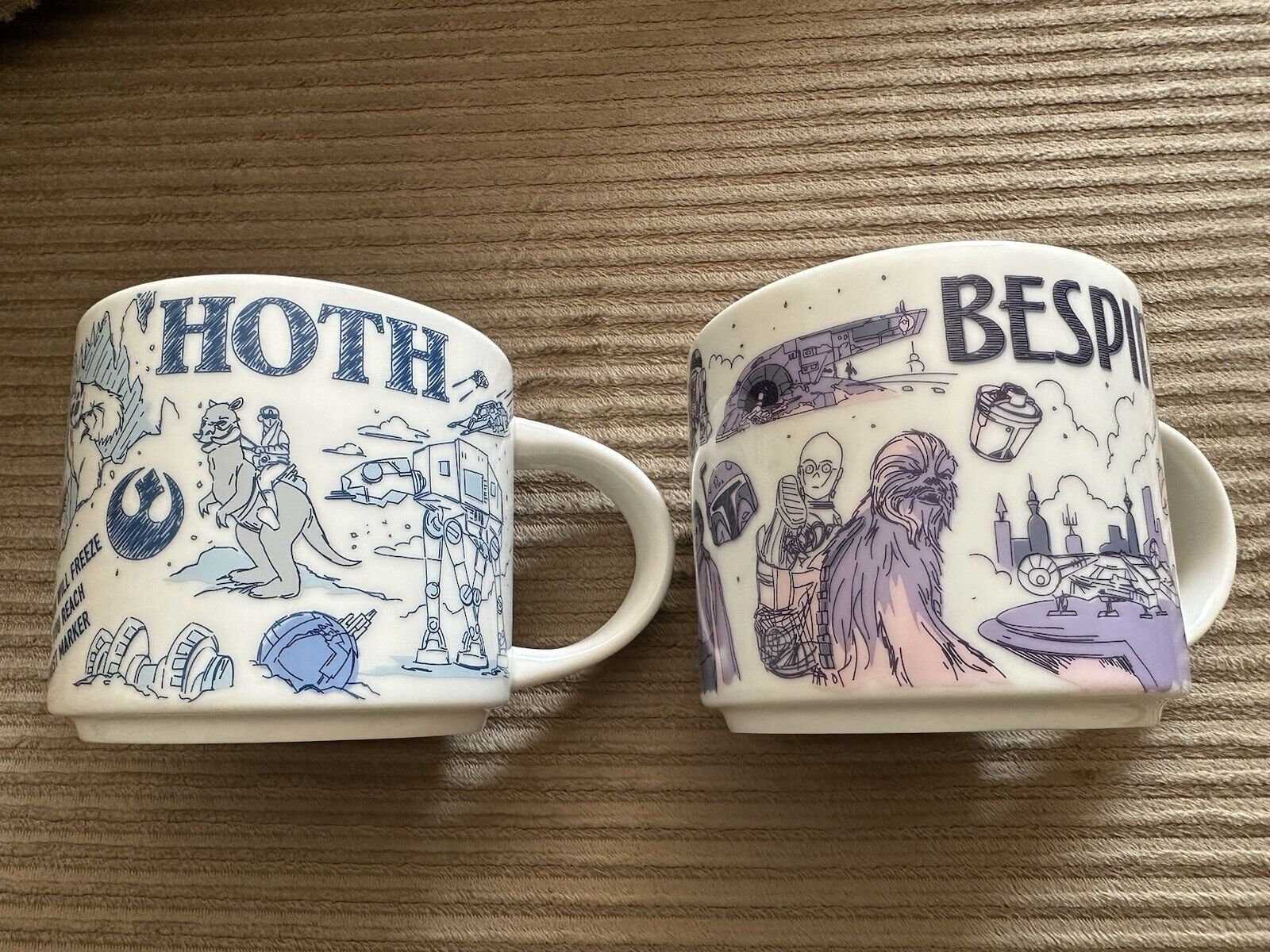 Starbucks Star Wars Hoth & Bespin Been There Series 14 OZ Mugs - Sold on eBay November 21st, 2024 for $225.00