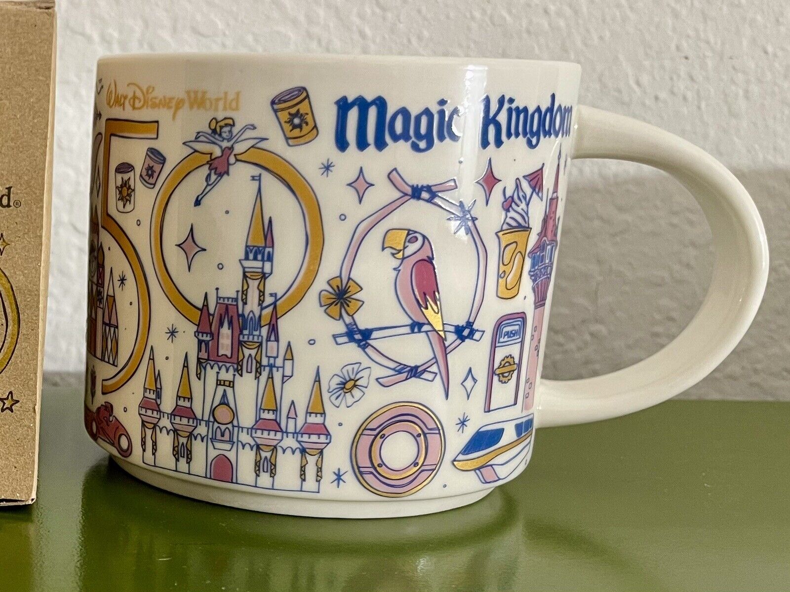 2021 WALT DISNEY WORLD 50TH ANNIVERSARY STARBUCKS MAGIC KINGDOM 14OZ MUG CUP New - Sold on eBay November 18th, 2024 for $175.00