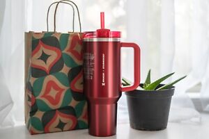 NEW Starbucks Stanley Holiday 2023 Collab 40oz Red Tumbler - IN HAND Ships Fast! - Sold on eBay November 10th, 2023 for $175.00