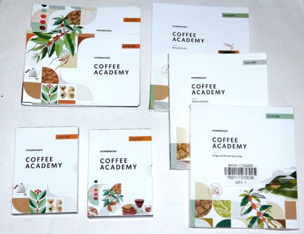 Starbucks Coffee Academy Employee Manuals & Activity Cards(Levels 100, 200, 300) - Sold on eBay October 24th, 2024 for $95.00