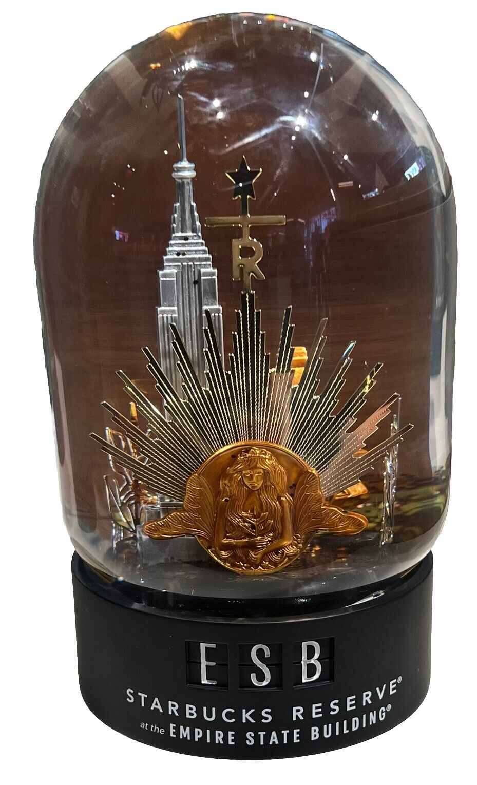 Starbucks Reserve NYC Empire State Building Snow Globe - Sold on eBay January 5th, 2025 for $120.00