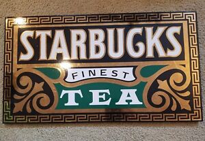 Starbucks Tea Enamel Retail sign from 1980s, Instore signage, great condition - Sold on eBay November 11th, 2023 for $220.50 (3 bids) 