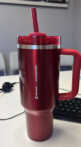 Starbucks Stanley Holiday 2023 Collab (40 oz) Red Tumbler In HAND Quick Ship - Sold on eBay November 20th, 2023 for $169.99