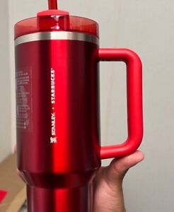 Starbucks + Stanley Holiday 2023 (40 oz) Red Tumbler Mug - Sold on eBay November 18th, 2023 for $165.00