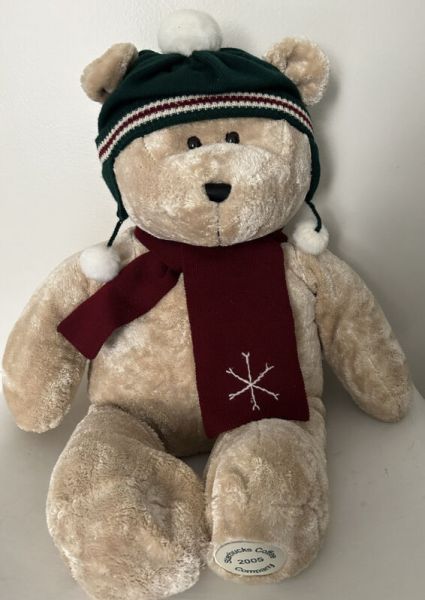 Christmas winter xtra Large 28” Starbucks Plush Bear 2005. - Sold on eBay September 10th, 2024 for $60.00