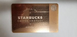LIMITED EDITION RARE UNUSED 2013 METAL STARBUCKS CARD - ROSE GOLD - Sold on eBay September 2nd, 2023 for $1,000.00