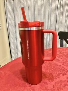 Limited Edition Starbucks X Stanley Holiday 2023 (40 oz) Red Tumbler Mug w/Box - Sold on eBay December 12th, 2023 for $180.00