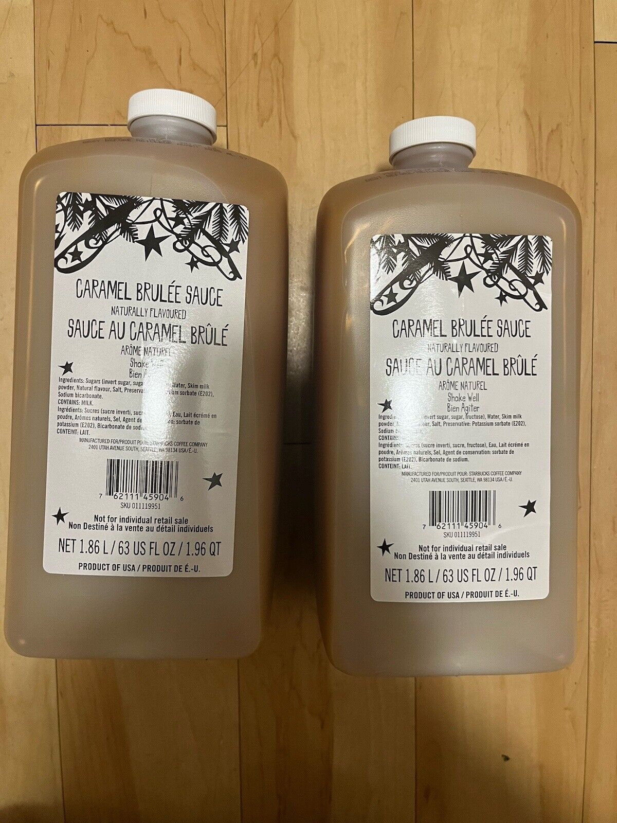 FRESH 2 Pack Starbucks Caramel Brûlée Sauce BB March 2025 - Sold on eBay February 2nd, 2025 for $79.99