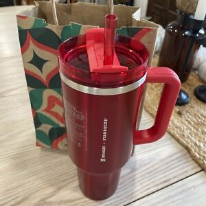 New  + Stanley Holiday 2023 Collab (40 oz) Red Tumbler Mug IN HAND NEW - Sold on eBay November 28th, 2023 for $179.00