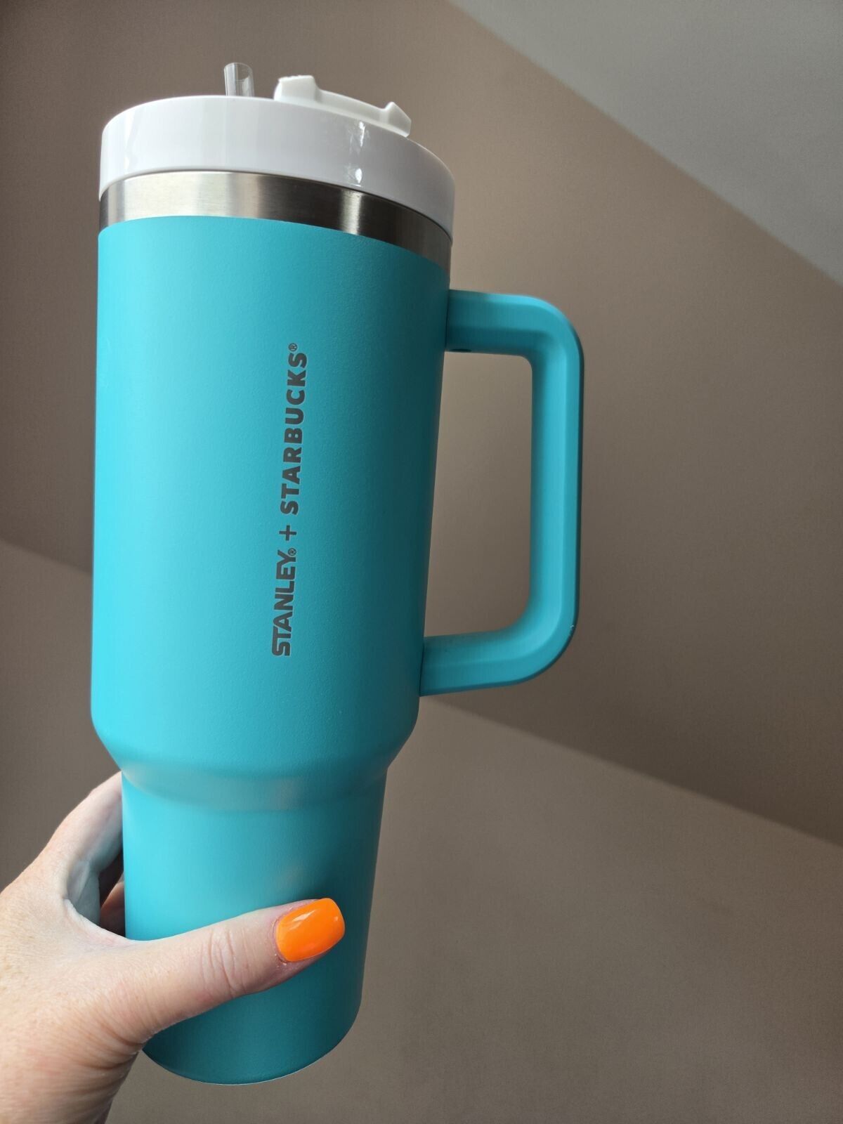 Starbucks NWT Stanley Philippines 2023 Tiffany Blue 40 Oz,Matching Boot Included - Sold on eBay February 13th, 2025 for $327.99