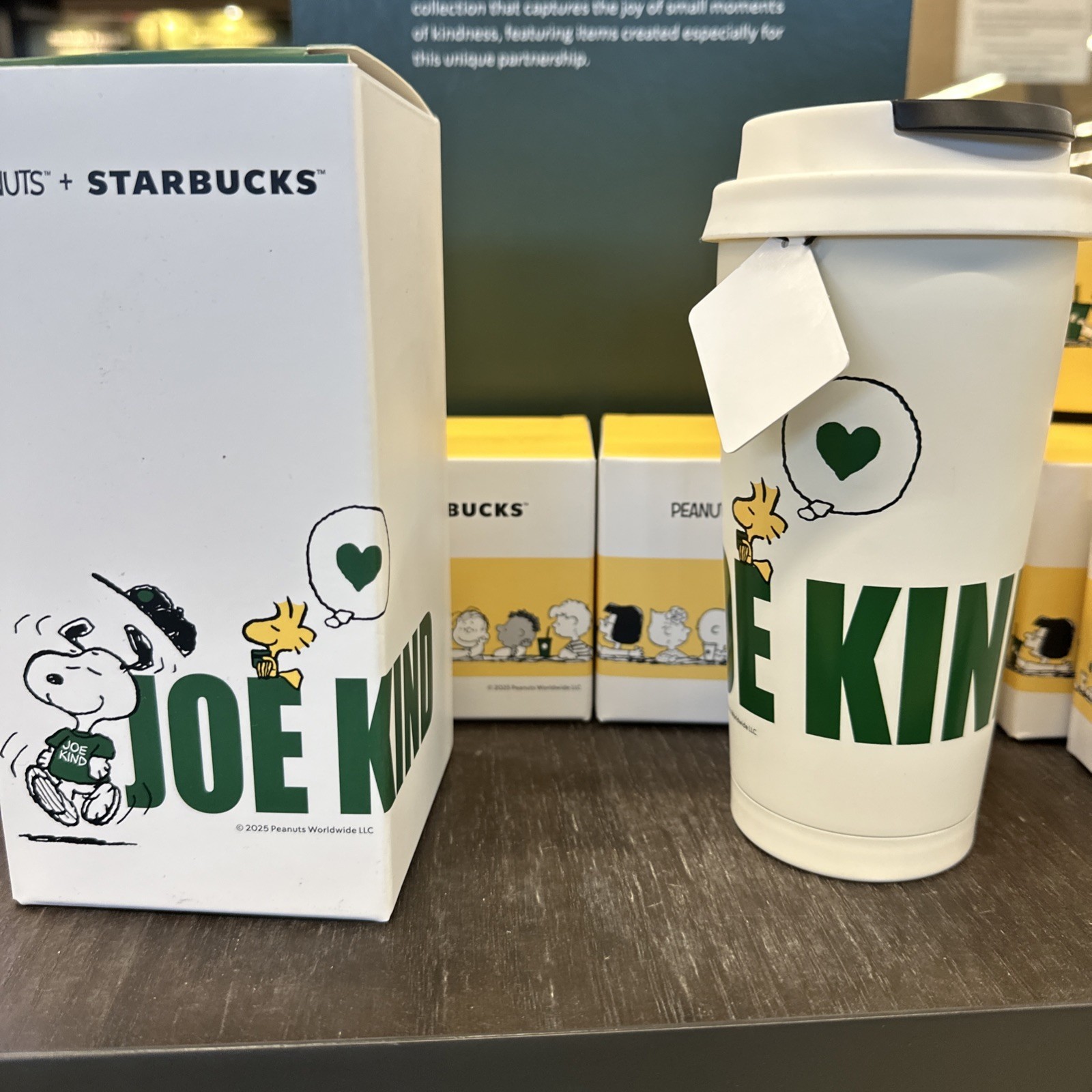 2025 PEANUTS X STARBUCKS Joe Kind Stainless Steel Tumbler 16oz Snoopy Woodstock - Sold on eBay March 25th, 2025 for $80.00