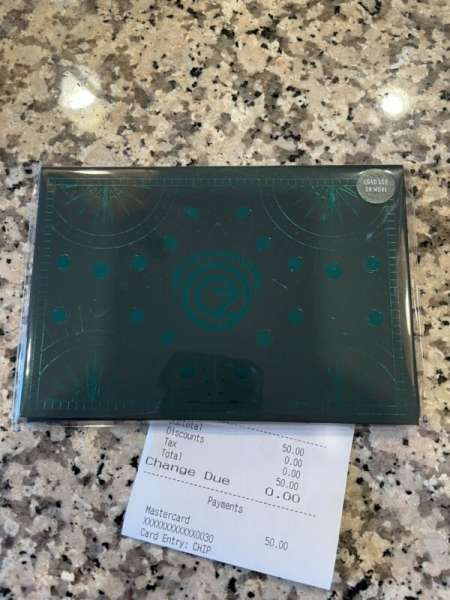 New ListingNEW Limited Starbucks WICKED Gold Metal gift card key chain 2024 Pre-load w/$50 - Sold on eBay October 23rd, 2024 for $99.69