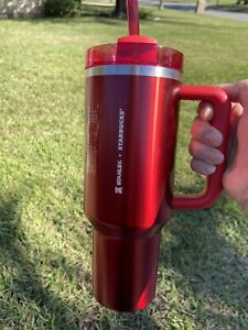 Starbucks Stanley 2023 Red Holiday Stainless Steel Tumbler 40 oz, New, Very Rare - Sold on eBay November 6th, 2023 for $145.00