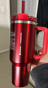 Starbucks + Stanley Holiday 2023 Collab (40 oz) Red Tumbler Mug IN HAND NEW - Sold on eBay November 22nd, 2023 for $165.00