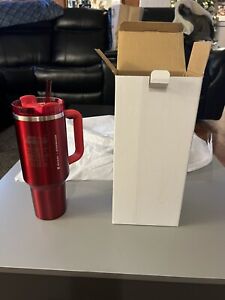 Very Limited 2023 Starbucks X Stanley 40oz Red Holiday Tumbler NEW in Box - Sold on eBay December 13th, 2023 for $200.00