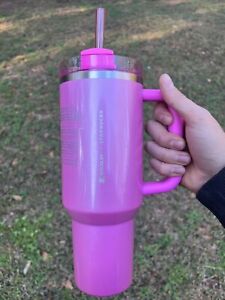 stanley Starbucks tumbler hot pink - Sold on eBay January 11th, 2024 for $239.40 (17 bids) 