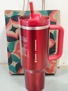Brand New Starbucks + Stanley Holiday 2023 Collab (40 oz) Red Tumbler Mug - Sold on eBay November 4th, 2023 for $137.50 (12 bids) 