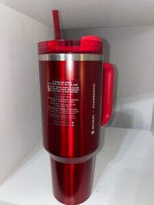 Stanley x Starbucks Holiday Red  40oz Tumbler Cup - 2023 Limited Edition - Sold on eBay March 15th, 2024 for $195.00