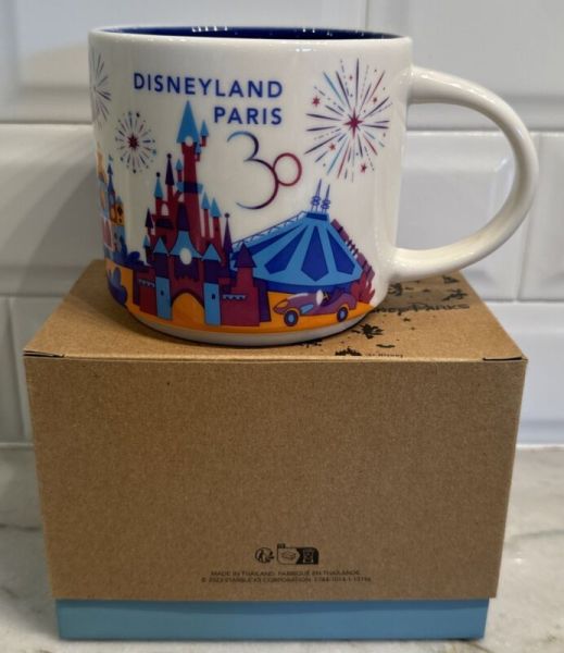 Disneyland Paris 30th Anniversary Starbucks coffee Cup Mug 14oz You Are Here New - Sold on eBay October 30th, 2024 for $89.99