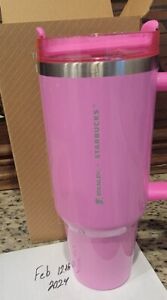 Stanley x Starbucks Winter Pink 40oz Tumbler 2024 Target Exclusive New In Hand - Sold on eBay February 14th, 2024 for $300.00