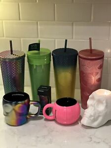 Starbucks 2023 Halloween/Fall Tumbler And Mug Lot Green Slime Skull Pumpkin Oil - Sold on eBay September 15th, 2023 for $215.00 (1 bids) 