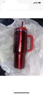 Starbucks + Stanley Holiday 2023 Collab (40 oz) Red Tumbler Mug IN HAND NEW - Sold on eBay November 17th, 2023 for $158.99