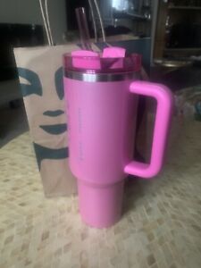 2024 Starbucks x Stanley Cup Holiday Tumbler 40 oz Winter Pink IN HAND - Sold on eBay January 14th, 2024 for $244.50 (7 bids) 