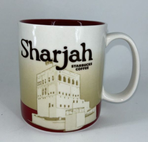 NEW Starbucks Sharjah UAE 2014 16oz Global Icon City Coffee Mug RARE